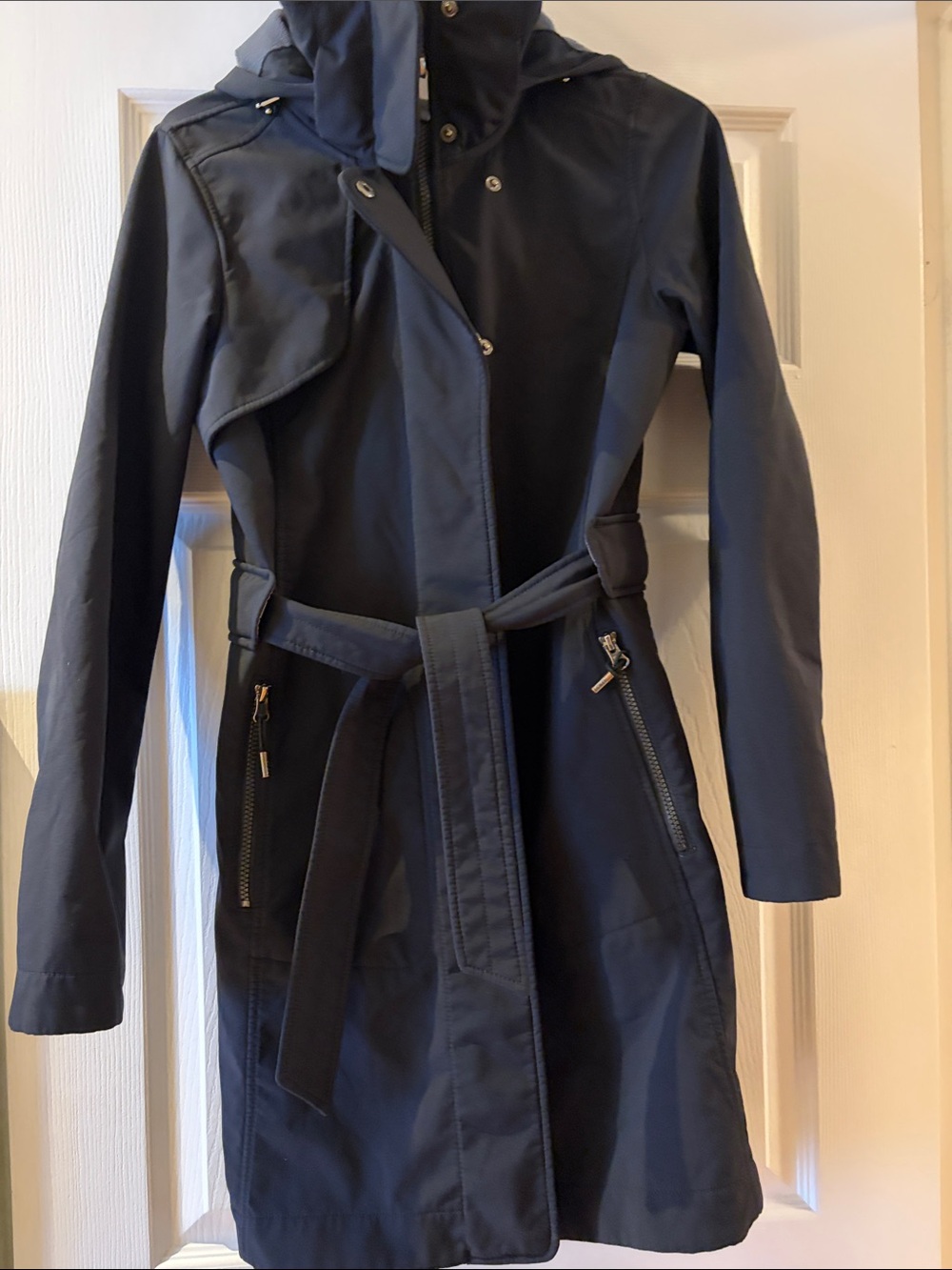 Lolë Women's Hooded Trench Coat - Black